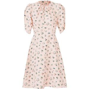 Kate Spade Flora pink summer dress with tulip sleeves, NWT, size 6